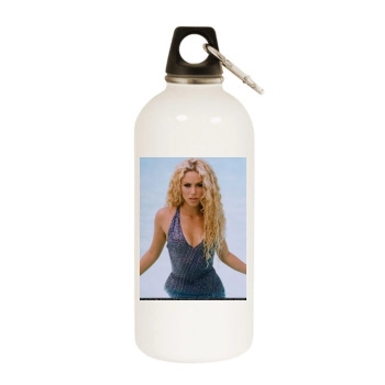 Shakira White Water Bottle With Carabiner