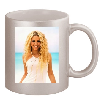 Shakira 11oz Metallic Silver Mug