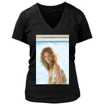 Shakira Women's Deep V-Neck TShirt