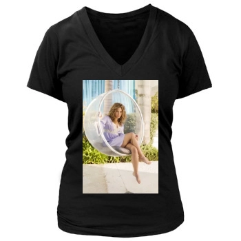 Shakira Women's Deep V-Neck TShirt