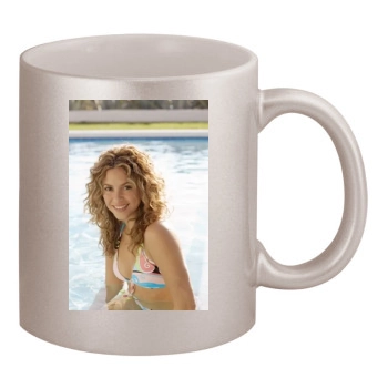 Shakira 11oz Metallic Silver Mug