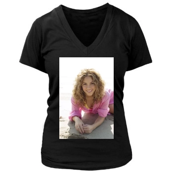 Shakira Women's Deep V-Neck TShirt