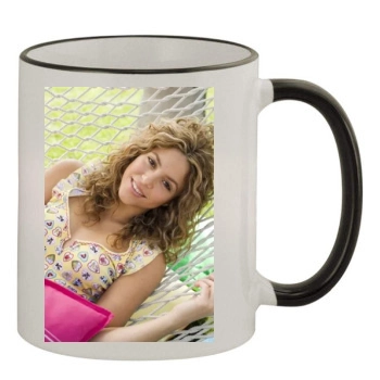 Shakira 11oz Colored Rim & Handle Mug