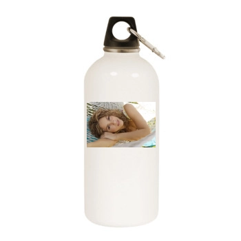 Shakira White Water Bottle With Carabiner