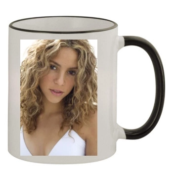 Shakira 11oz Colored Rim & Handle Mug