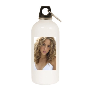 Shakira White Water Bottle With Carabiner