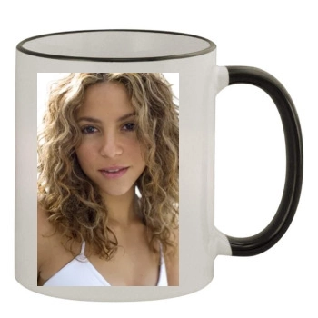 Shakira 11oz Colored Rim & Handle Mug