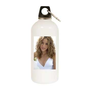 Shakira White Water Bottle With Carabiner