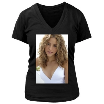 Shakira Women's Deep V-Neck TShirt