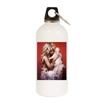 Shakira White Water Bottle With Carabiner