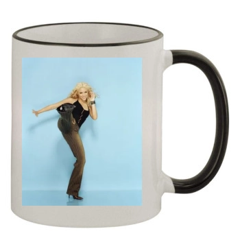 Shakira 11oz Colored Rim & Handle Mug