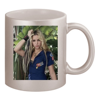 Shakira 11oz Metallic Silver Mug