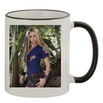 Shakira 11oz Colored Rim & Handle Mug