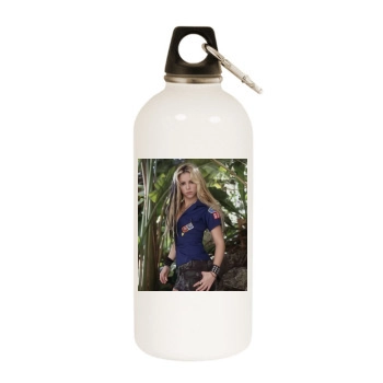 Shakira White Water Bottle With Carabiner