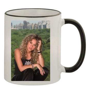 Shakira 11oz Colored Rim & Handle Mug