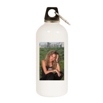 Shakira White Water Bottle With Carabiner