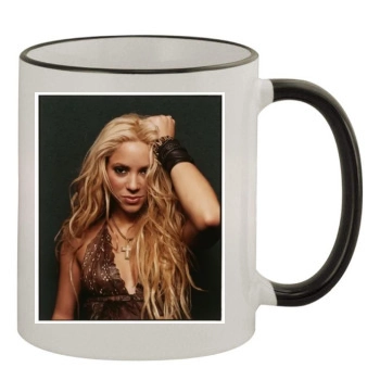 Shakira 11oz Colored Rim & Handle Mug