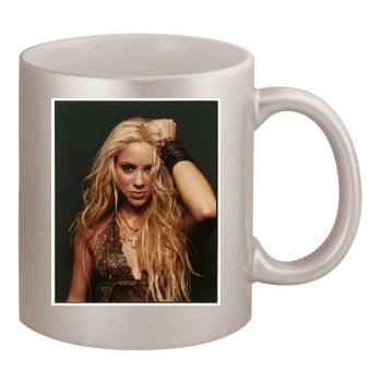 Shakira 11oz Metallic Silver Mug