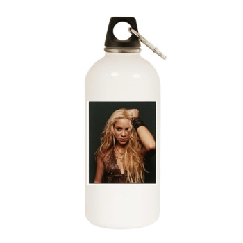 Shakira White Water Bottle With Carabiner