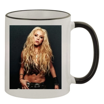 Shakira 11oz Colored Rim & Handle Mug