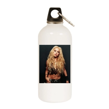 Shakira White Water Bottle With Carabiner