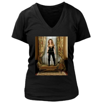 Shakira Women's Deep V-Neck TShirt