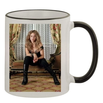 Shakira 11oz Colored Rim & Handle Mug