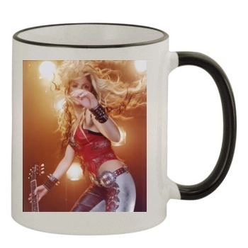 Shakira 11oz Colored Rim & Handle Mug