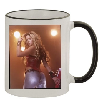 Shakira 11oz Colored Rim & Handle Mug