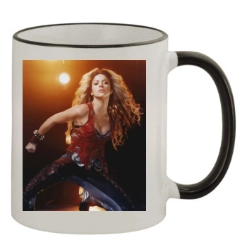 Shakira 11oz Colored Rim & Handle Mug