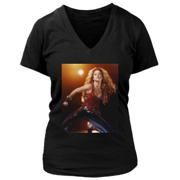 Shakira Women's Deep V-Neck TShirt