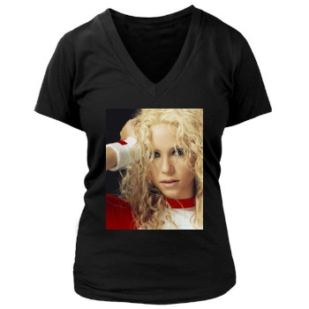 Shakira Women's Deep V-Neck TShirt