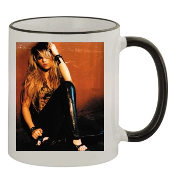 Shakira 11oz Colored Rim & Handle Mug