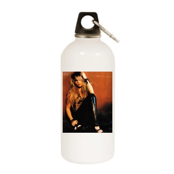 Shakira White Water Bottle With Carabiner