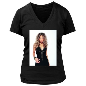 Shakira Women's Deep V-Neck TShirt