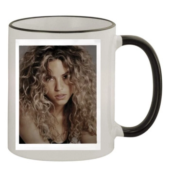 Shakira 11oz Colored Rim & Handle Mug