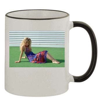 Shakira 11oz Colored Rim & Handle Mug