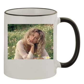 Shakira 11oz Colored Rim & Handle Mug