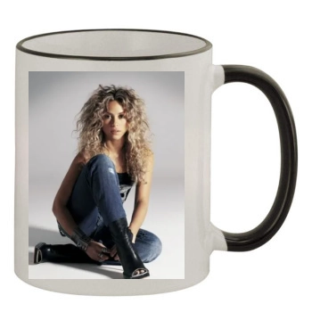 Shakira 11oz Colored Rim & Handle Mug