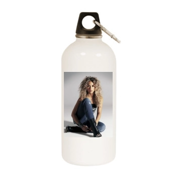 Shakira White Water Bottle With Carabiner