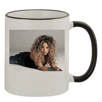 Shakira 11oz Colored Rim & Handle Mug