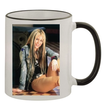 Shakira 11oz Colored Rim & Handle Mug