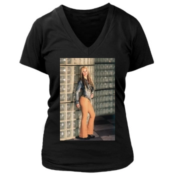 Shakira Women's Deep V-Neck TShirt