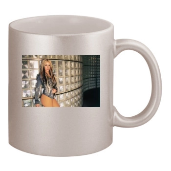 Shakira 11oz Metallic Silver Mug