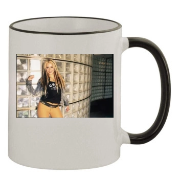 Shakira 11oz Colored Rim & Handle Mug