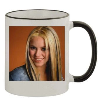 Shakira 11oz Colored Rim & Handle Mug