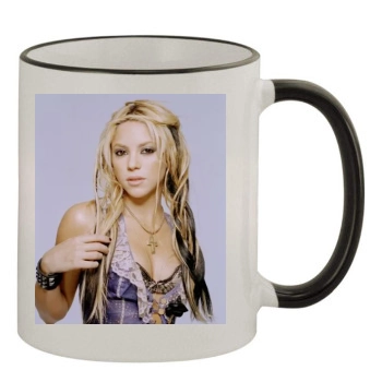 Shakira 11oz Colored Rim & Handle Mug