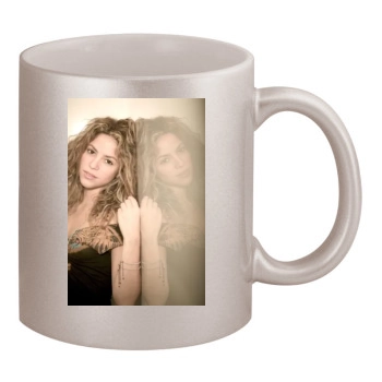 Shakira 11oz Metallic Silver Mug