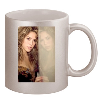 Shakira 11oz Metallic Silver Mug