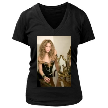 Shakira Women's Deep V-Neck TShirt